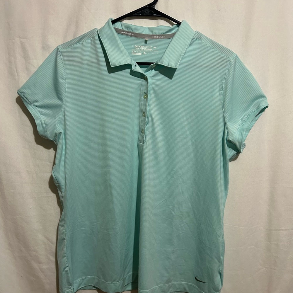 Nike Women's Aqua Button Down Shirt